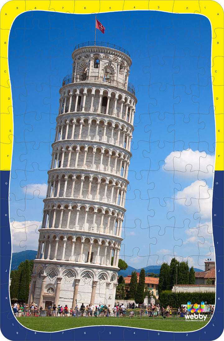 Webby Leaning Tower of Pisa Wooden Jigsaw Puzzle, 108 Pieces