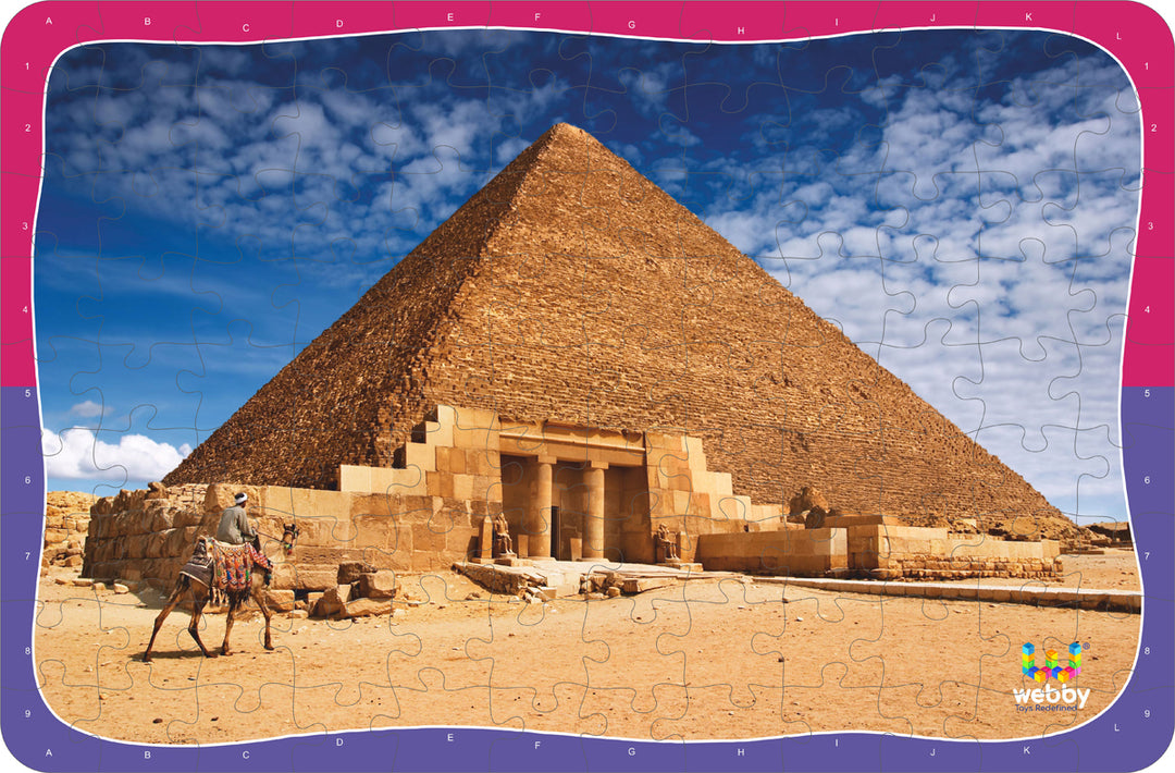Webby Pyramid of Giza Wooden Jigsaw Puzzle, 108 Pieces