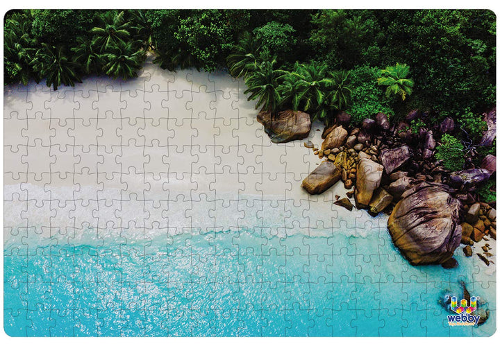 Webby Calm Beach Wooden Jigsaw Puzzle, 252 pieces
