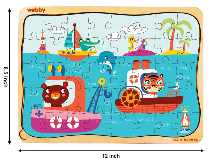 Webby Kiddy Ocean Wooden Floor Puzzle, 40 Pcs