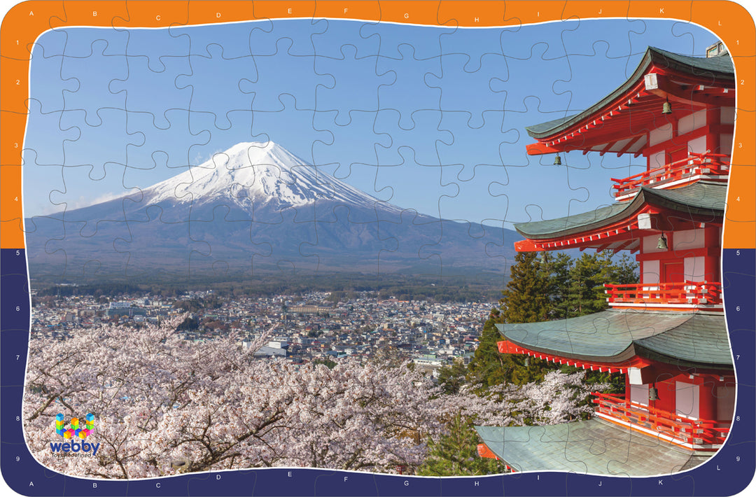 Webby Mount Fuji Wooden Jigsaw Puzzle, 108 Pieces