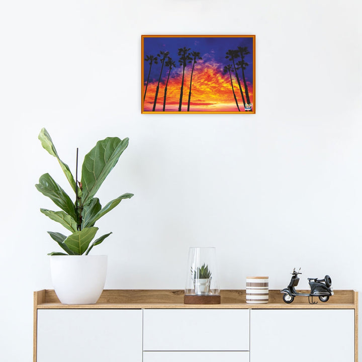 Webby Sunset at Beach Jigsaw Puzzle, 252 pieces