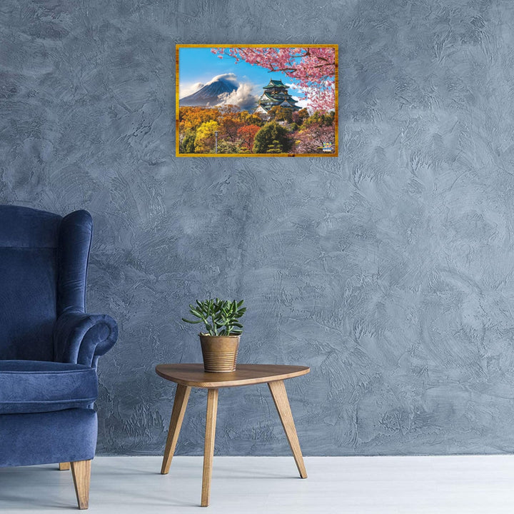 Webby Osaka Castle with Mount Fuji Jigsaw Puzzle, 252 pieces