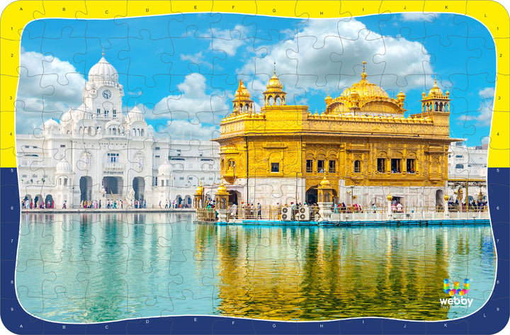 Webby Golden Temple Wooden Jigsaw Puzzle, 108 Pieces