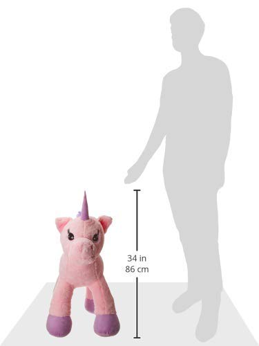 Webby Big Size Funny Unicorn Stuffed Animal Plush Toy, 100CM,
