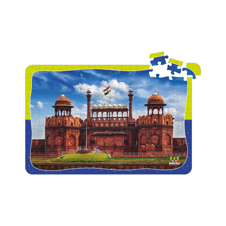 Webby Red Fort Wooden Jigsaw Puzzle, 108 Pieces
