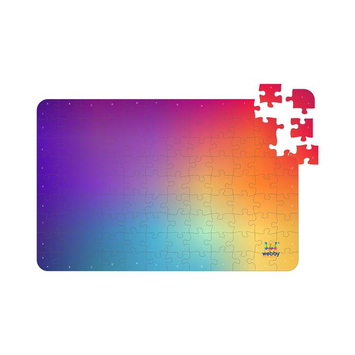 Webby Gradient Multicolor Wooden Jigsaw Puzzle, 108 Pieces
