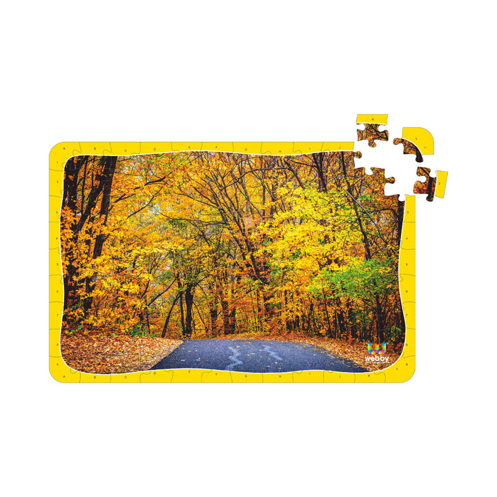 Webby Autumn Forest Wooden Jigsaw Puzzle, 108 Pieces