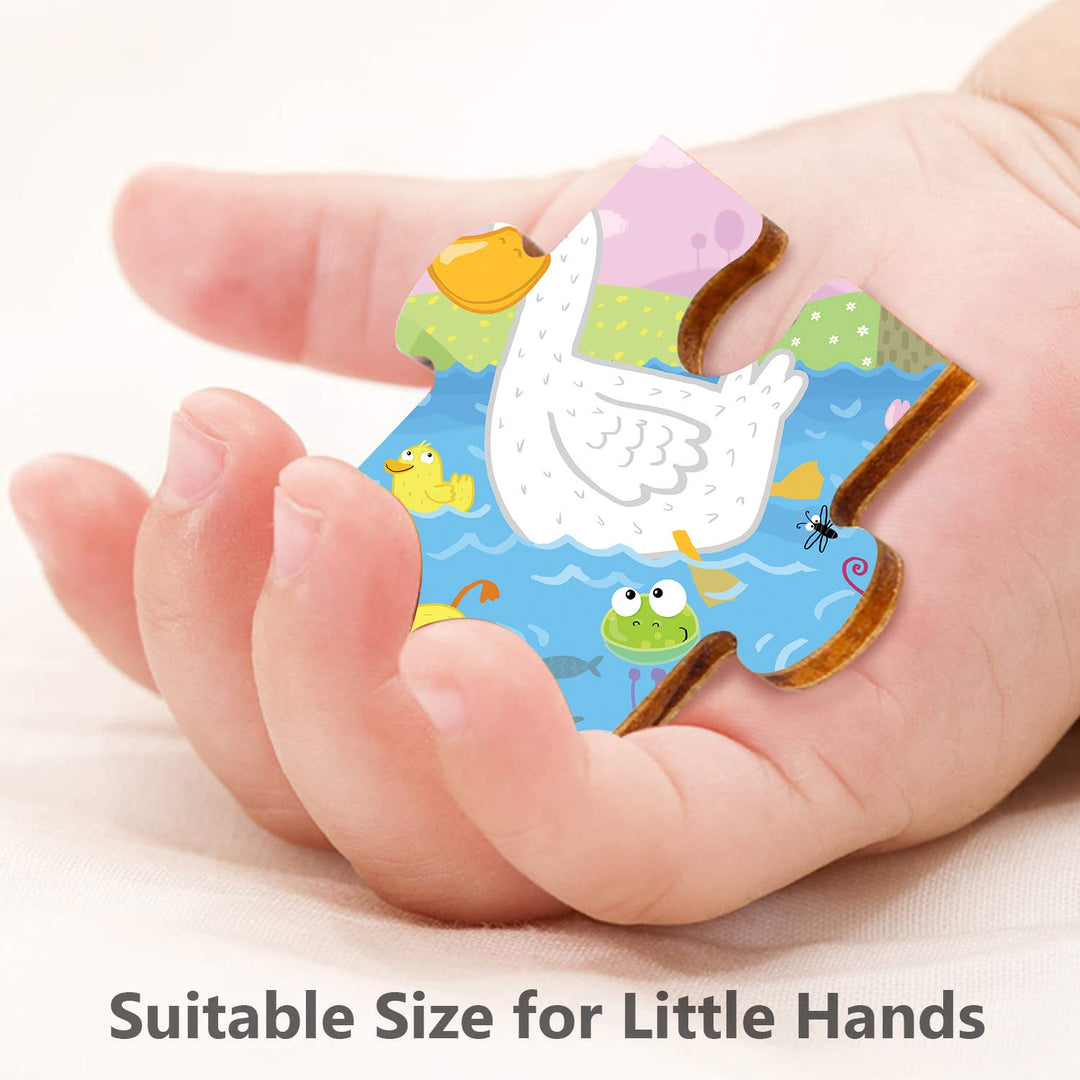Webby Funny Duck Wooden Floor Puzzle, 40 Pcs