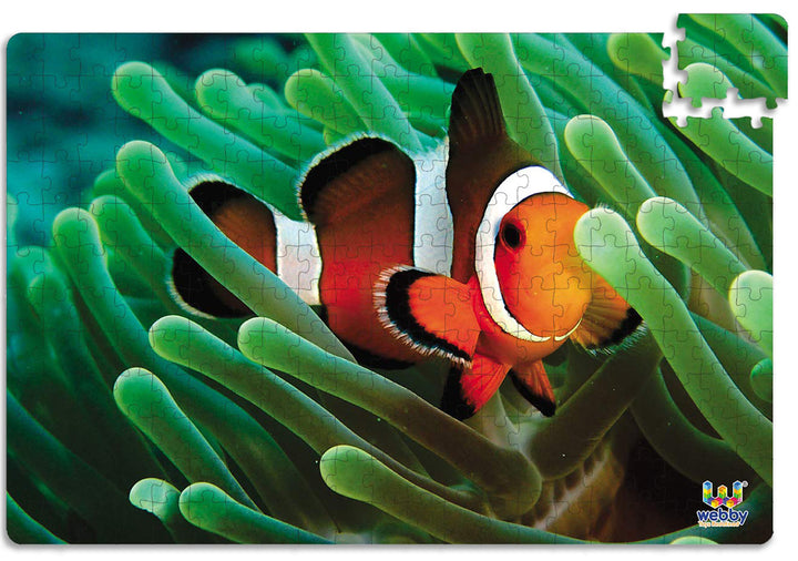Webby Clownfish in the Deep Sea Wooden Jigsaw Puzzle, 252 pieces