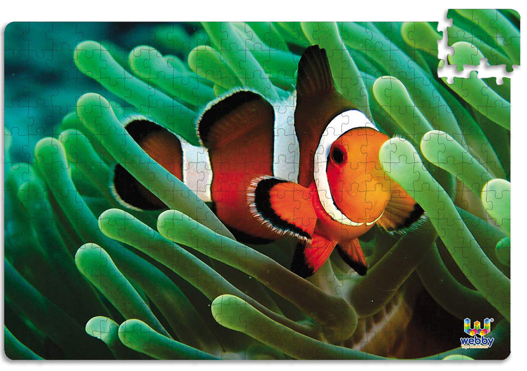 Webby Clownfish in the Deep Sea Wooden Jigsaw Puzzle, 252 pieces