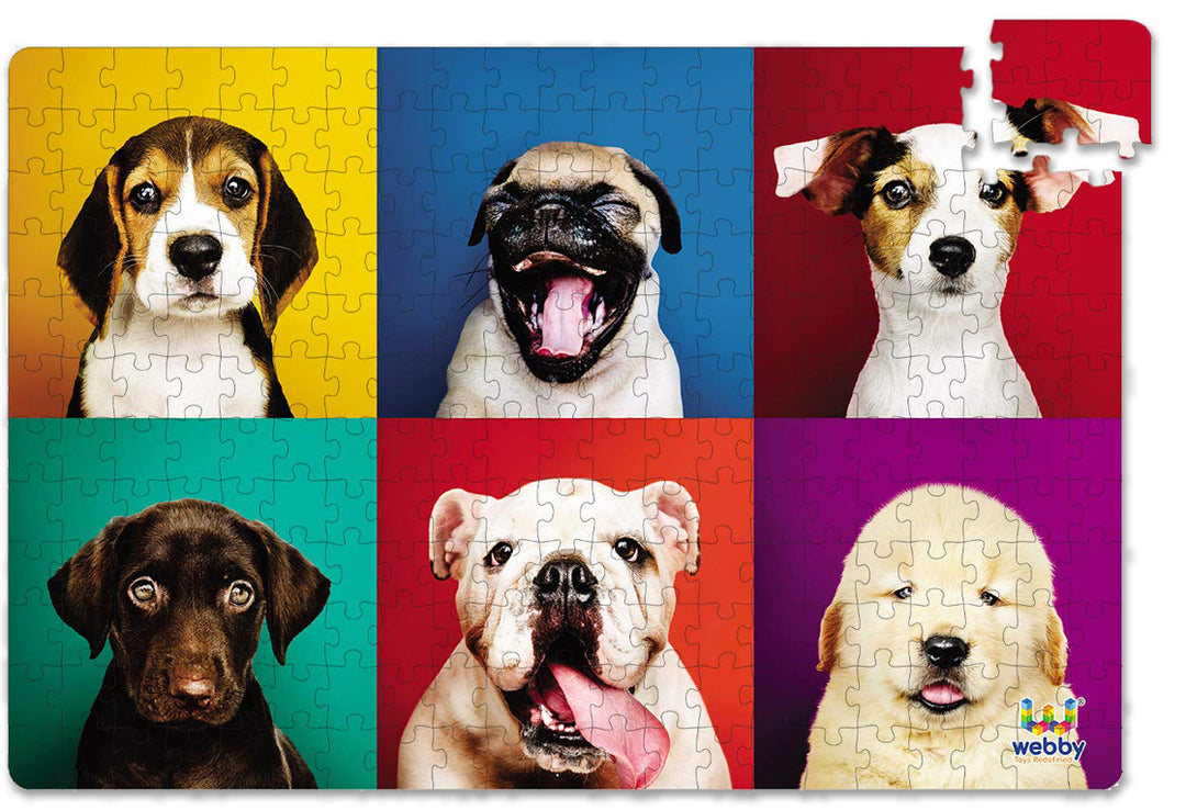 Webby Adorable Puppies Jigsaw Puzzle, 252 pieces