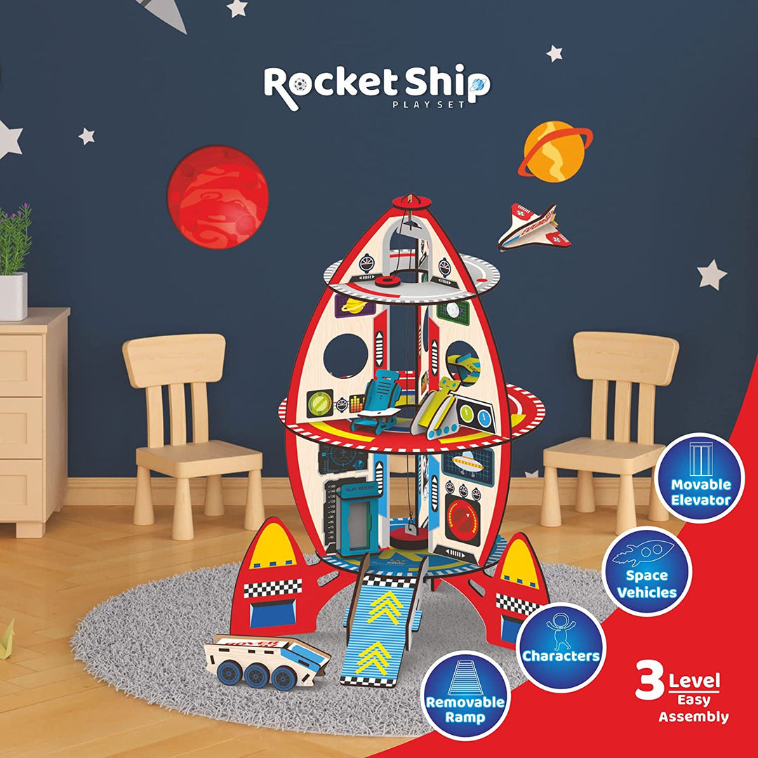 Webby DIY Rocket Spaceship Playset Doll House