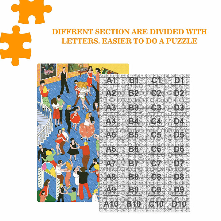 Webby Salsa Practice Wooden Jigsaw Puzzle, 1000 Pieces