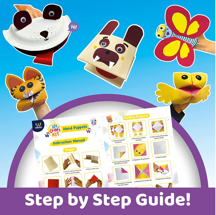 Webby DIY Art and Craft Hand Puppet Activity Kit