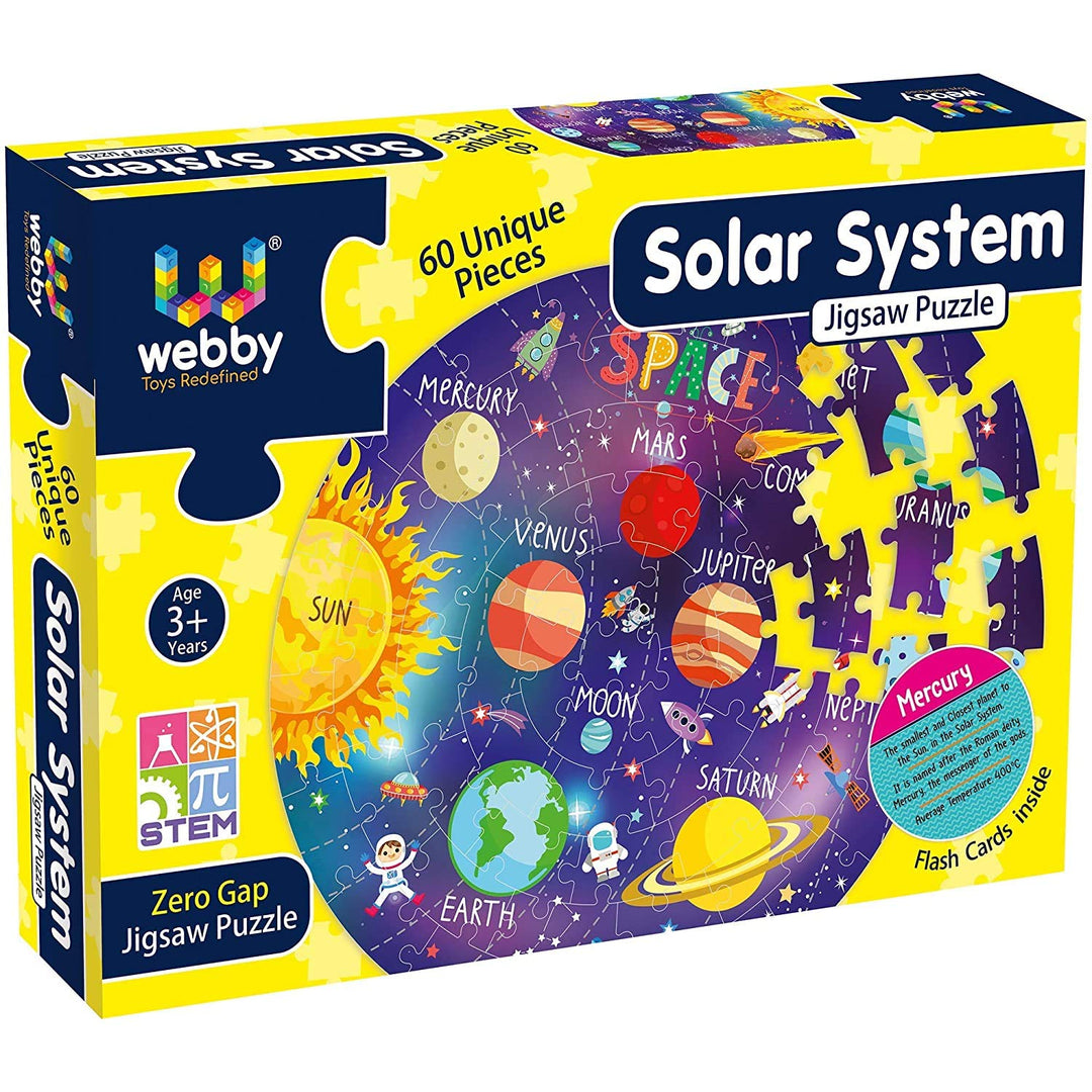 Webby Solar System Jigsaw Floor Puzzle, 60 Pcs