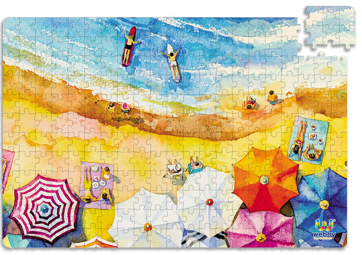 Webby The Beach Painting Jigsaw Puzzle, 252 pieces