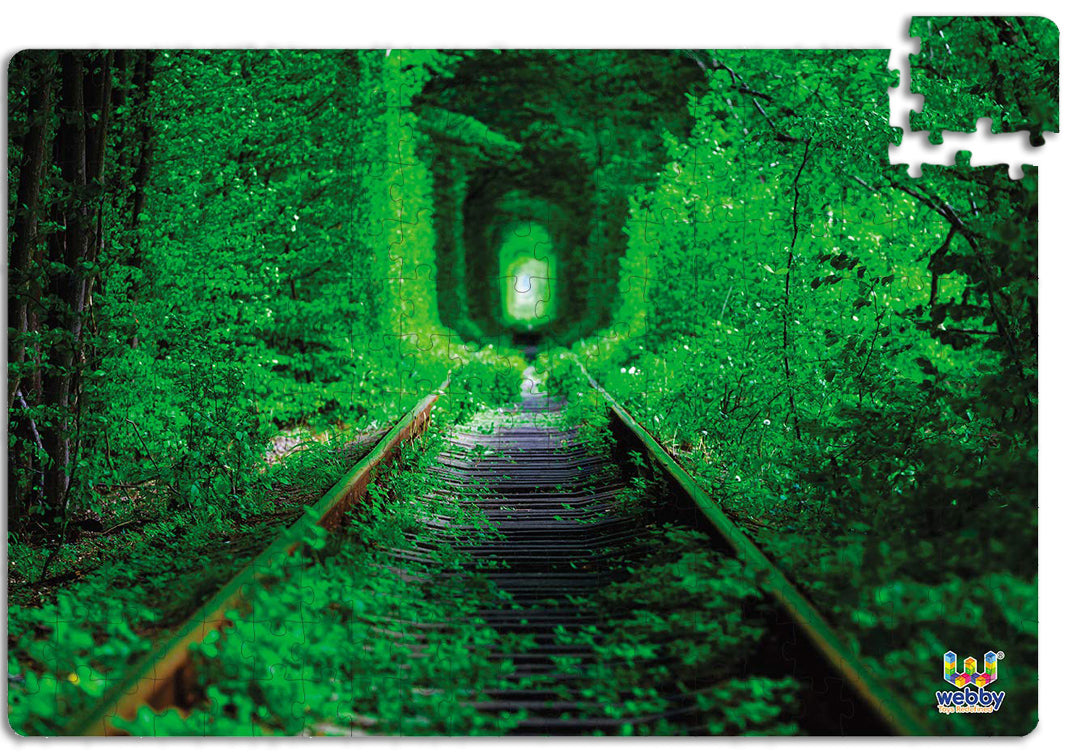Webby The Tunnel of Love Wooden Jigsaw Puzzle, 252 pieces