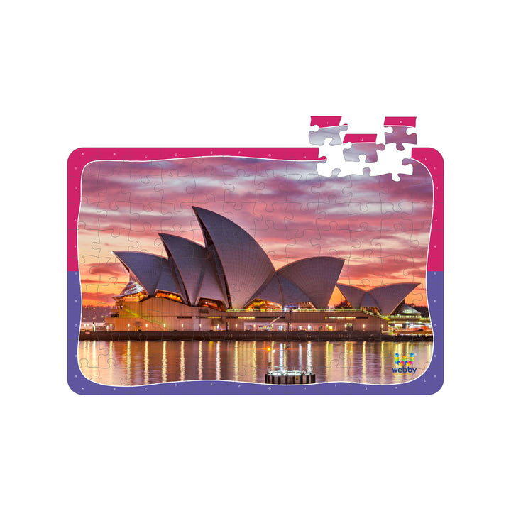 Webby Opera House Wooden Jigsaw Puzzle, 108 Pieces