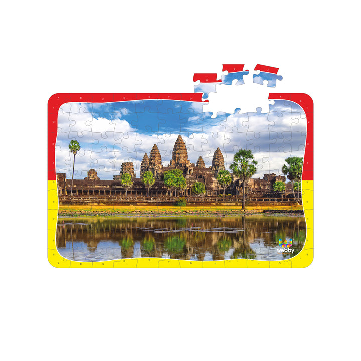 Webby Angkor Wat Temple Wooden Jigsaw Puzzle, 108 Pieces