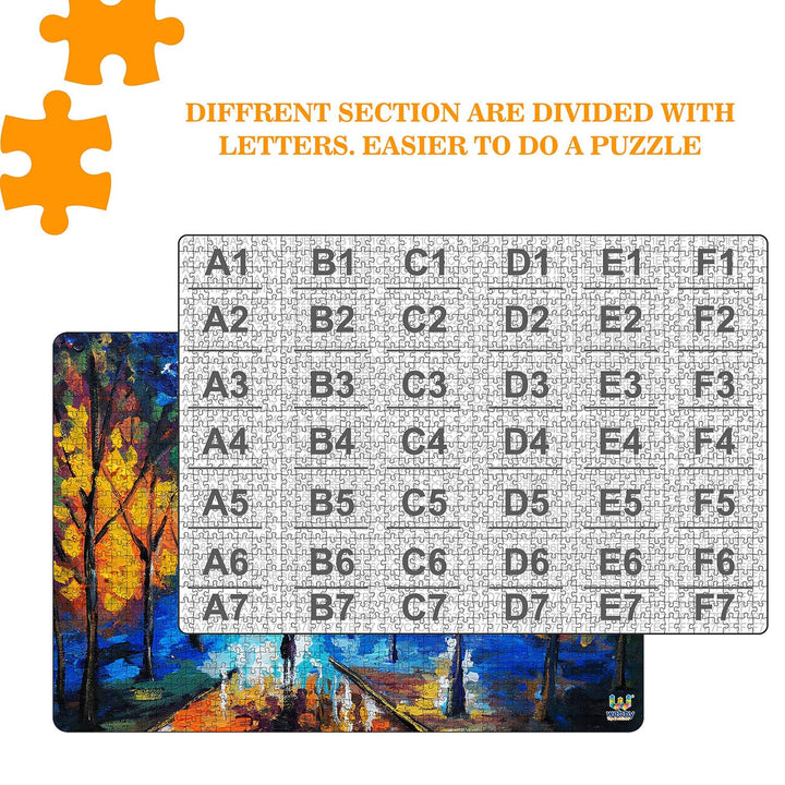 Webby Downtown Couple Walk Wooden Jigsaw Puzzle, 1000 Pieces