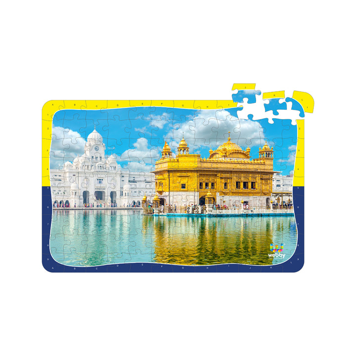 Webby Golden Temple Wooden Jigsaw Puzzle, 108 Pieces