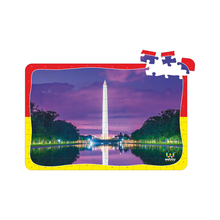 Webby Washington Monument Wooden Jigsaw Puzzle, 108 Pieces