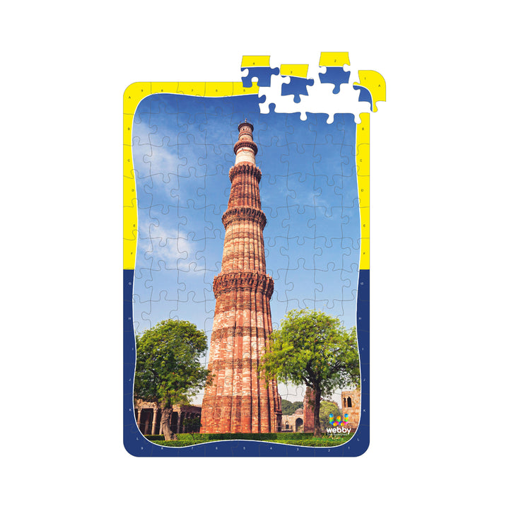 Webby Qutub Minar Wooden Jigsaw Puzzle, 108 Pieces