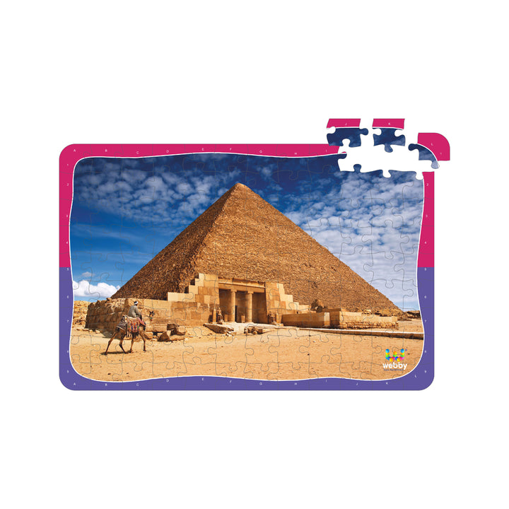 Webby Pyramid of Giza Wooden Jigsaw Puzzle, 108 Pieces