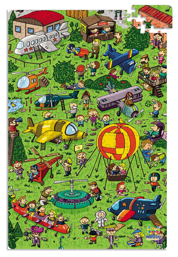 Webby Flight Exhibition Illustration Jigsaw Puzzle, 252 pieces
