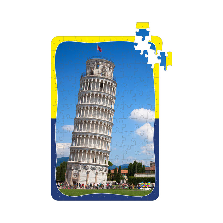 Webby Leaning Tower of Pisa Wooden Jigsaw Puzzle, 108 Pieces