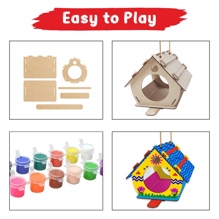 Webby DIY Wooden Build & Paint Beautiful Bird House