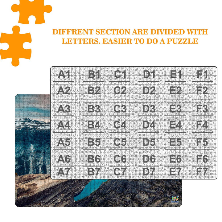 Webby The Cliff Wooden Jigsaw Puzzle, 1000 Pieces