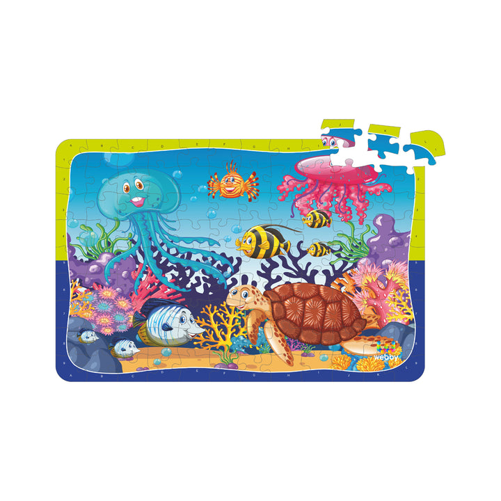 Webby Underwater Animals Jigsaw Puzzle, 108 Pieces