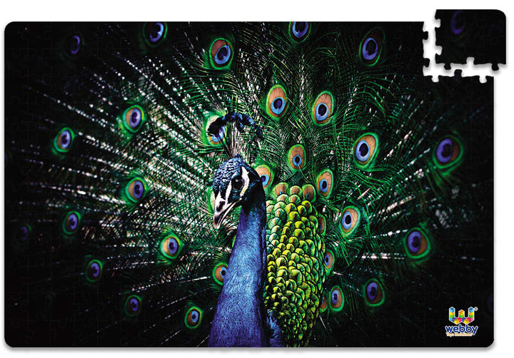 Webby Beautiful Peacock Jigsaw Puzzle, 252 pieces