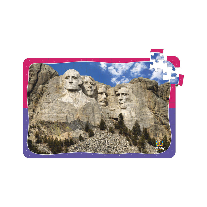 Webby Mount Rushmore Wooden Jigsaw Puzzle, 108 Pieces