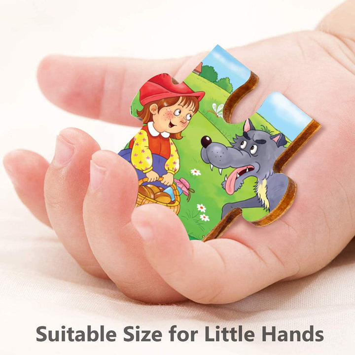 Webby 4 in 1 Red Riding Hood Wooden Puzzle Toy, 36 Pcs