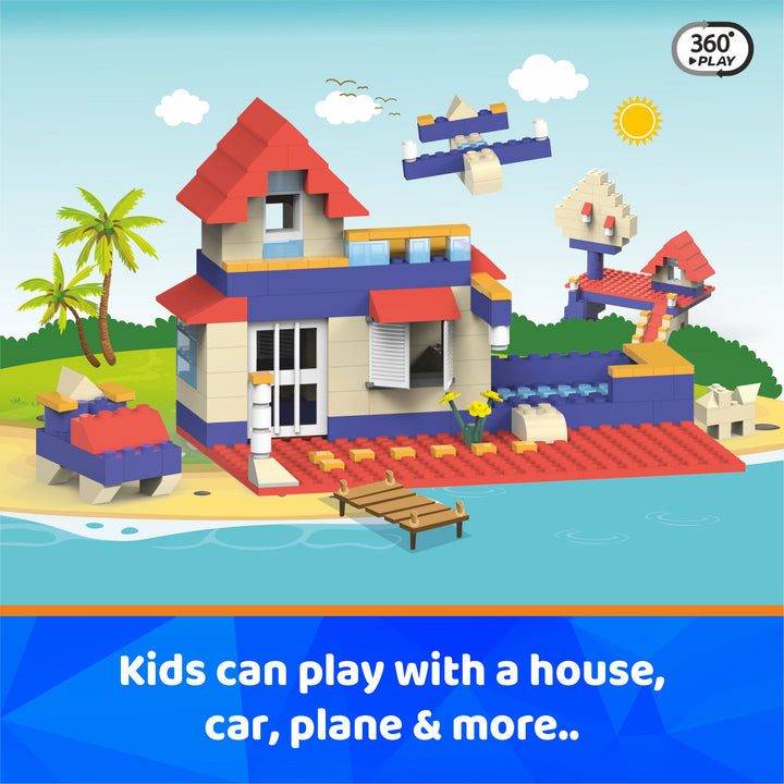 Webby Pool House ABS Building Blocks Kit, 182 Pcs