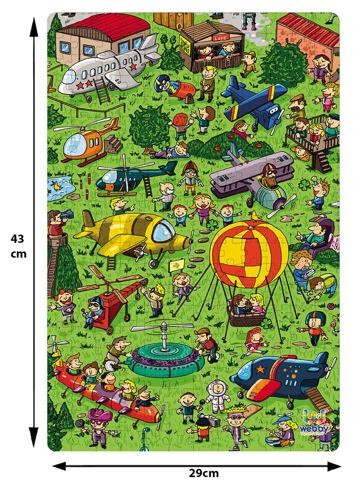 Webby Flight Exhibition Illustration Jigsaw Puzzle, 252 pieces