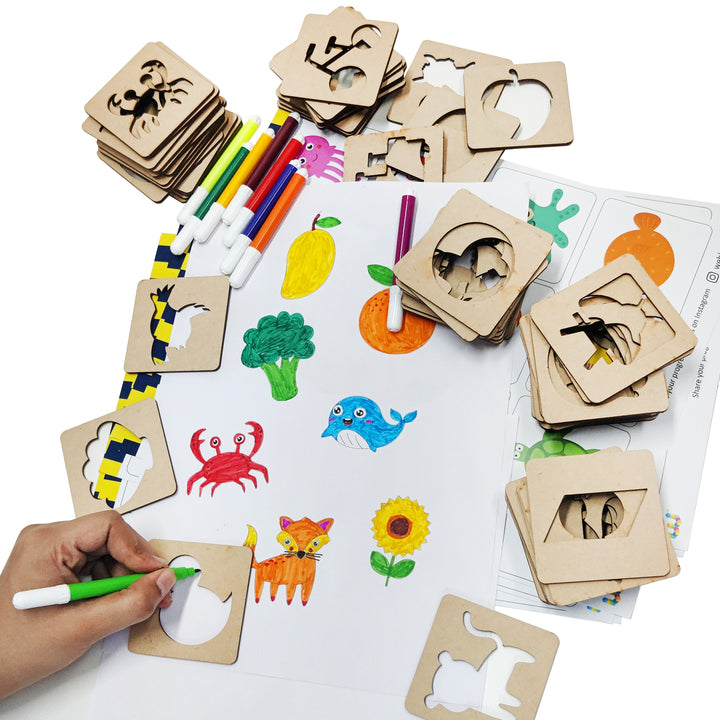 Webby Creative Drawing Wooden Kit
