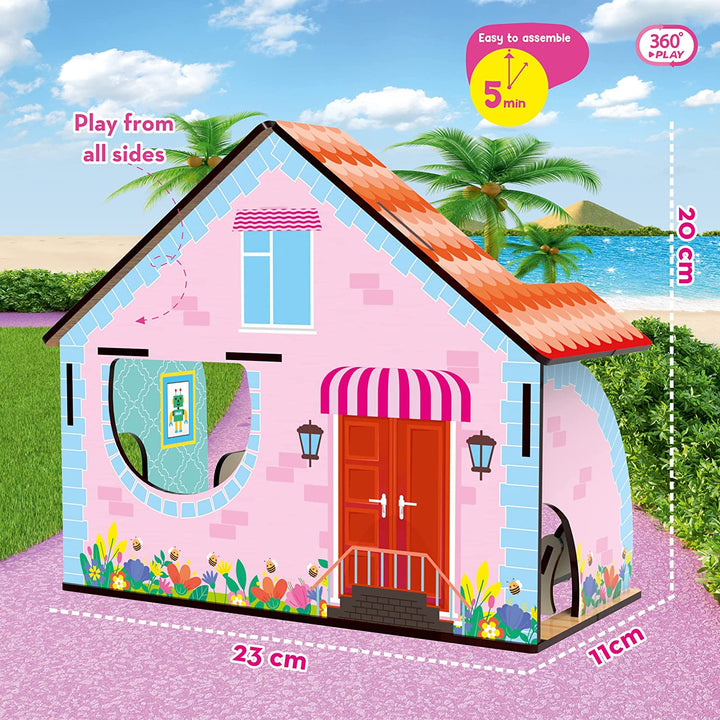 Webby Dream Girl Beach House Wooden Doll House