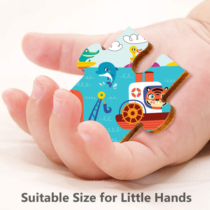 Webby Kiddy Ocean Wooden Floor Puzzle, 40 Pcs