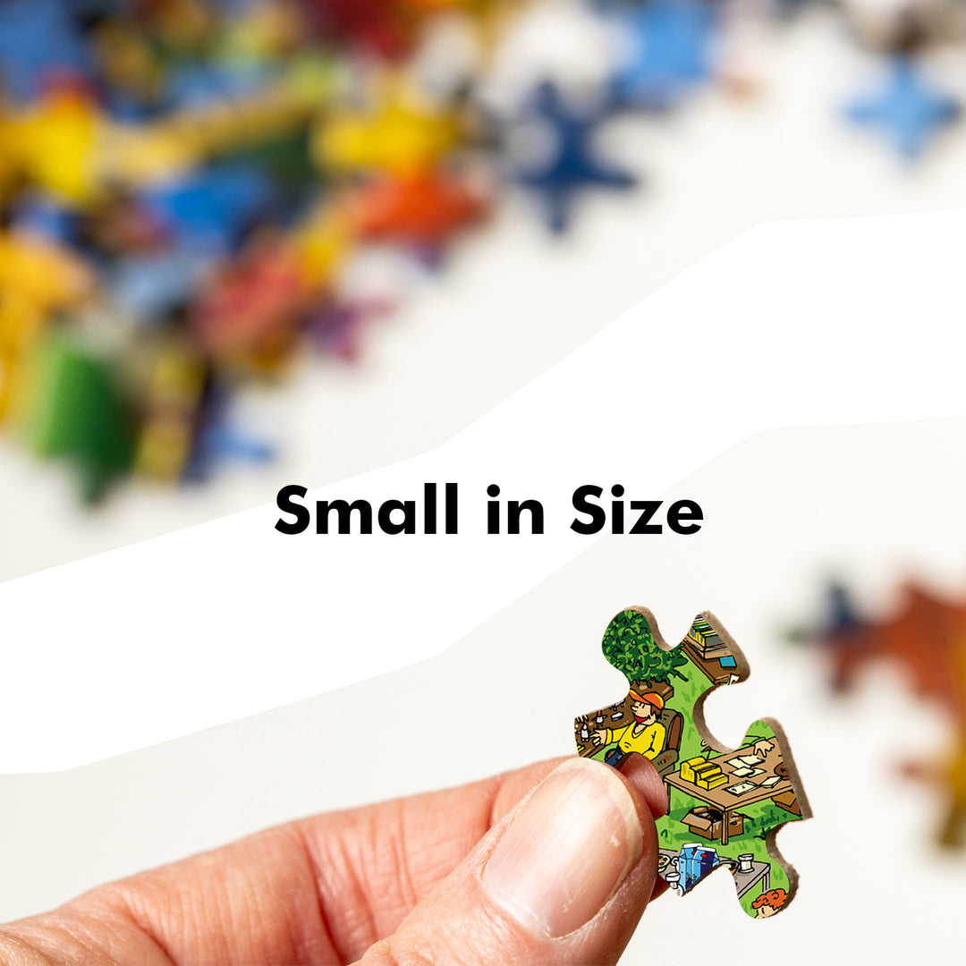Webby Flea Market Illustration Jigsaw Puzzle, 252 pieces