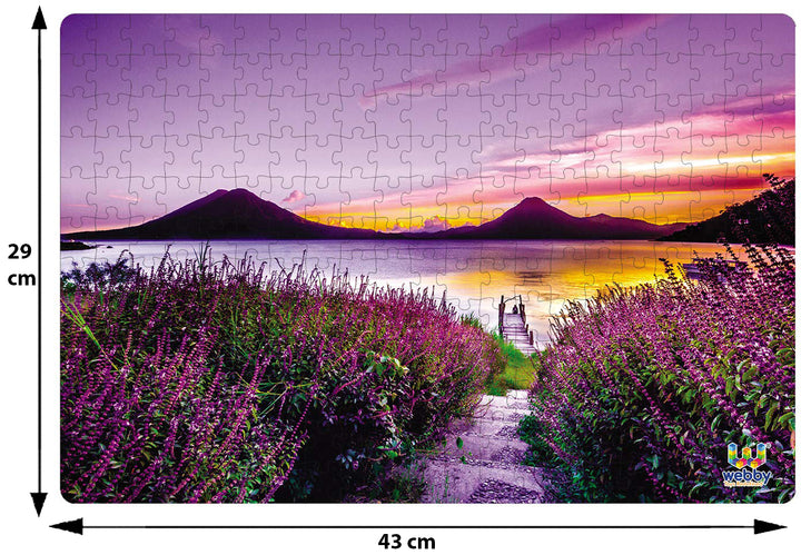 Webby Lavender Farms Jigsaw Puzzle, 252 pieces