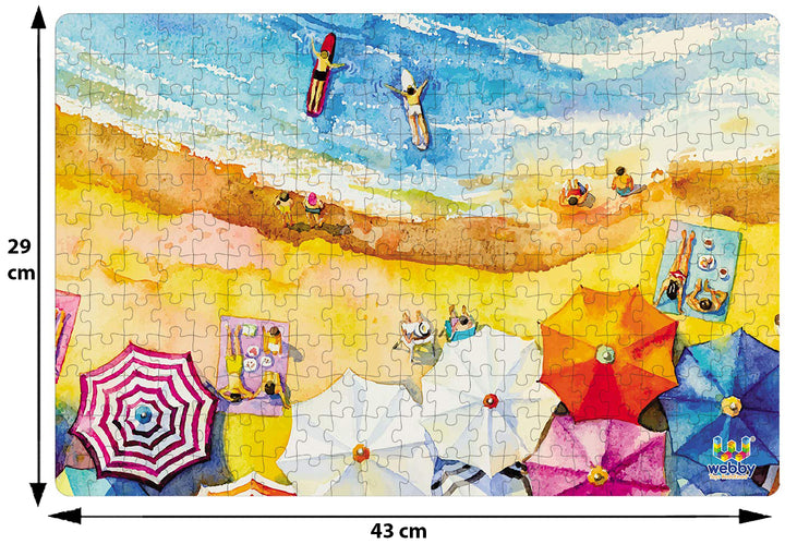 Webby The Beach Painting Jigsaw Puzzle, 252 pieces