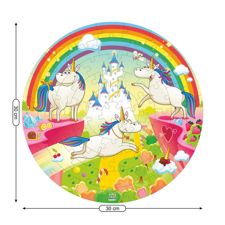 Webby Wooden Jigsaw Puzzles for Kids, 60 Pcs
