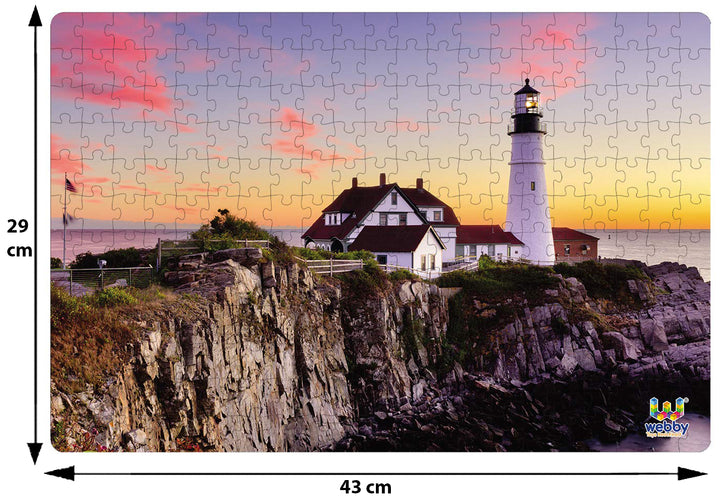 Webby Portland Head Light Jigsaw Puzzle, 252 pieces