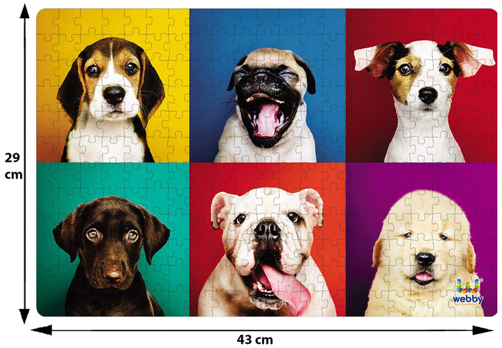 Webby Adorable Puppies Jigsaw Puzzle, 252 pieces