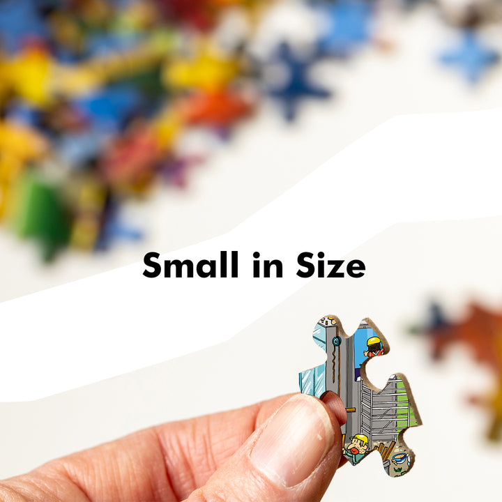 Webby Construction Site Illustration Jigsaw Puzzle, 252 pieces