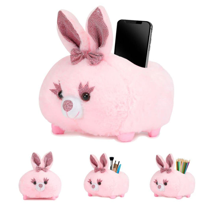 Webby Plush Baby Rabbit Teddy Multi Purpose Holder Soft Toys